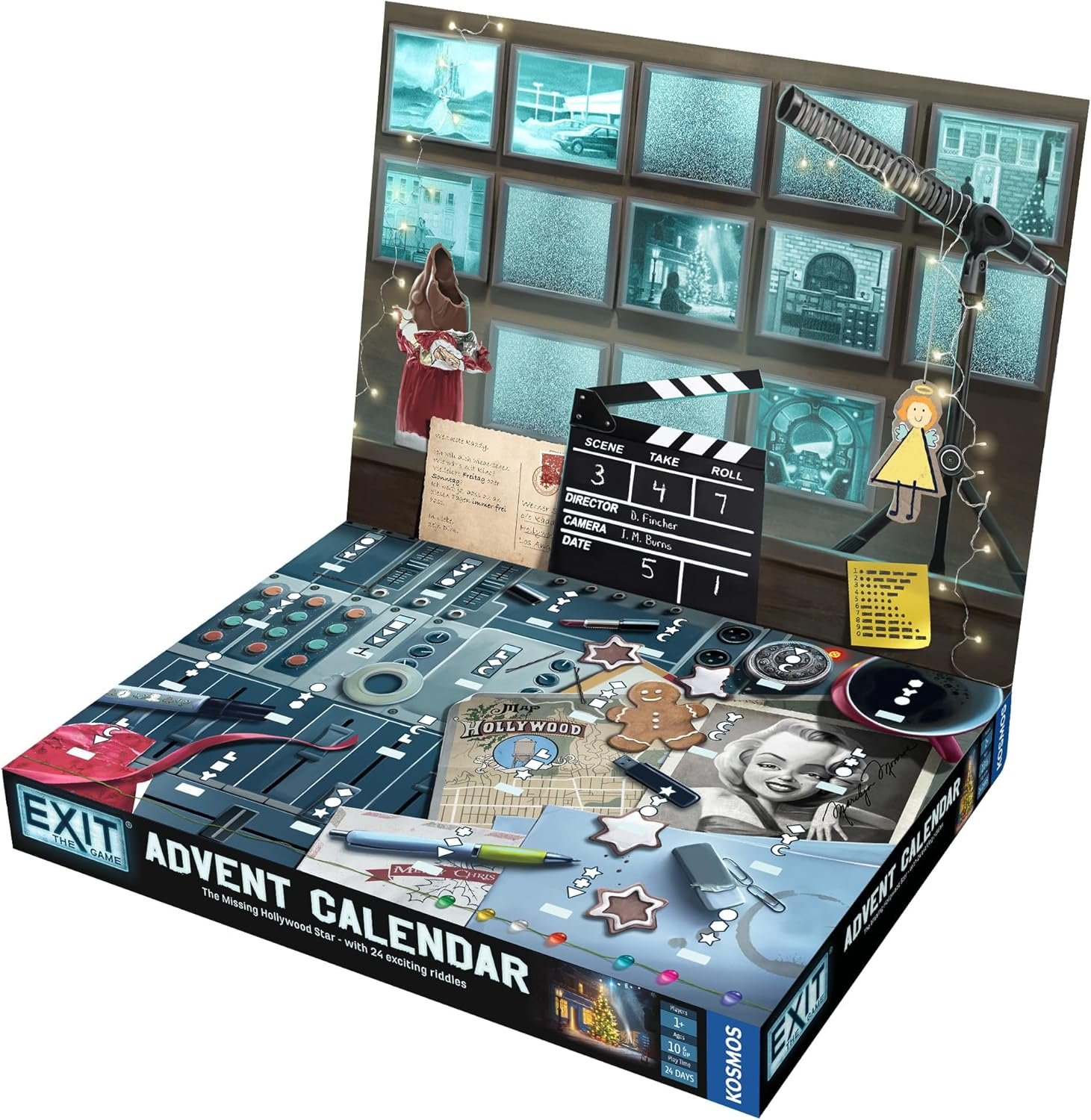 EXIT: The Game - Advent Calendar - The Missing Hollywood Star | Christmas | Calendar | Advent | Mystery Game | Family Activity | Ages 10+ - Image 4