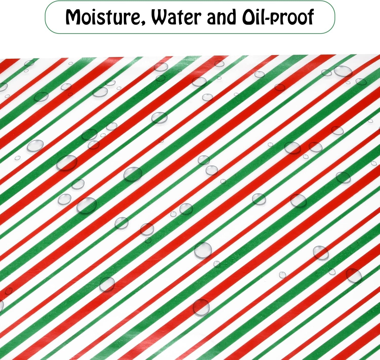 Gift Boutique 120 Sheets Christmas Wax Paper Parchment Paper Cookie Food Liners Colored Candy Wax Baking Grease Proof Holiday Wrapping Papers for Gifts - Image 6