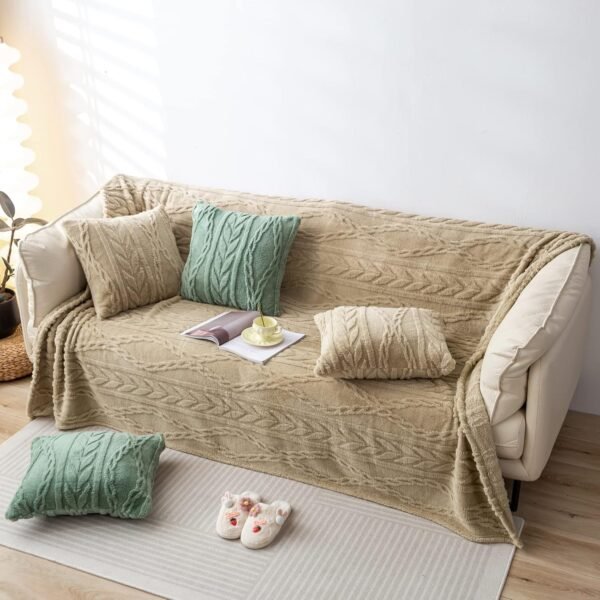 YUSOKI Sherpa Throw Blanket-3D Stylish Design Super Soft Fuzzy Cozy Warm Blanket Thick Plush Fluffy Furry Blankets for Teen Girls Women Couch Bed Sofa Chair Men Boys Gift(Tan,50"x65") - Image 7