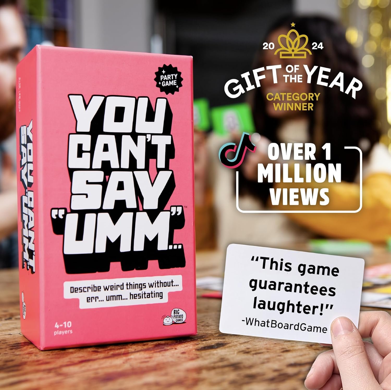 Big Potato You Can't Say UMM… : A Party Game for Family and Adults, Fast-Paced Family Word Game, Must Have for Game Night - Image 3
