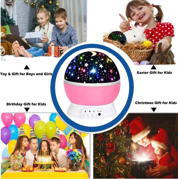Toys for 1-10 Year Old Girls,Star Projector for Kids 2-9 Year Old Girl Gifts Toys for 3-8 Year Old Girls Christmas Gifts for 4-7 Year Old Boys Sensory Toy Birthday Gifts Stocking Stuffers for Kids - Image 4