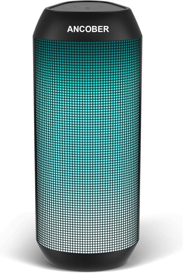 Bluetooth Speaker, Wireless Portable, HD Stereo Sound,with Cool Dynamic LED Lights, IPX4 Waterproof, BT5.3, Dual Surround Pairing, Him Her Man Teens Electronic Gadgets Gifts, for Outdoor Camping Party - Image 2