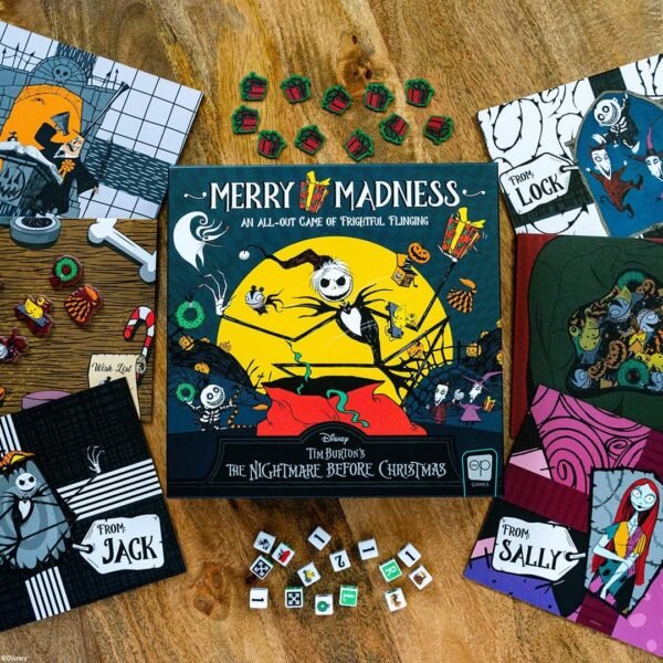 Disney Tim Burton’s The Nightmare Before Christmas Merry Madness | Quick-Rolling Family Dice Game | Great Kids & Family Board Game | Officially-Licensed Merchandise - Image 5