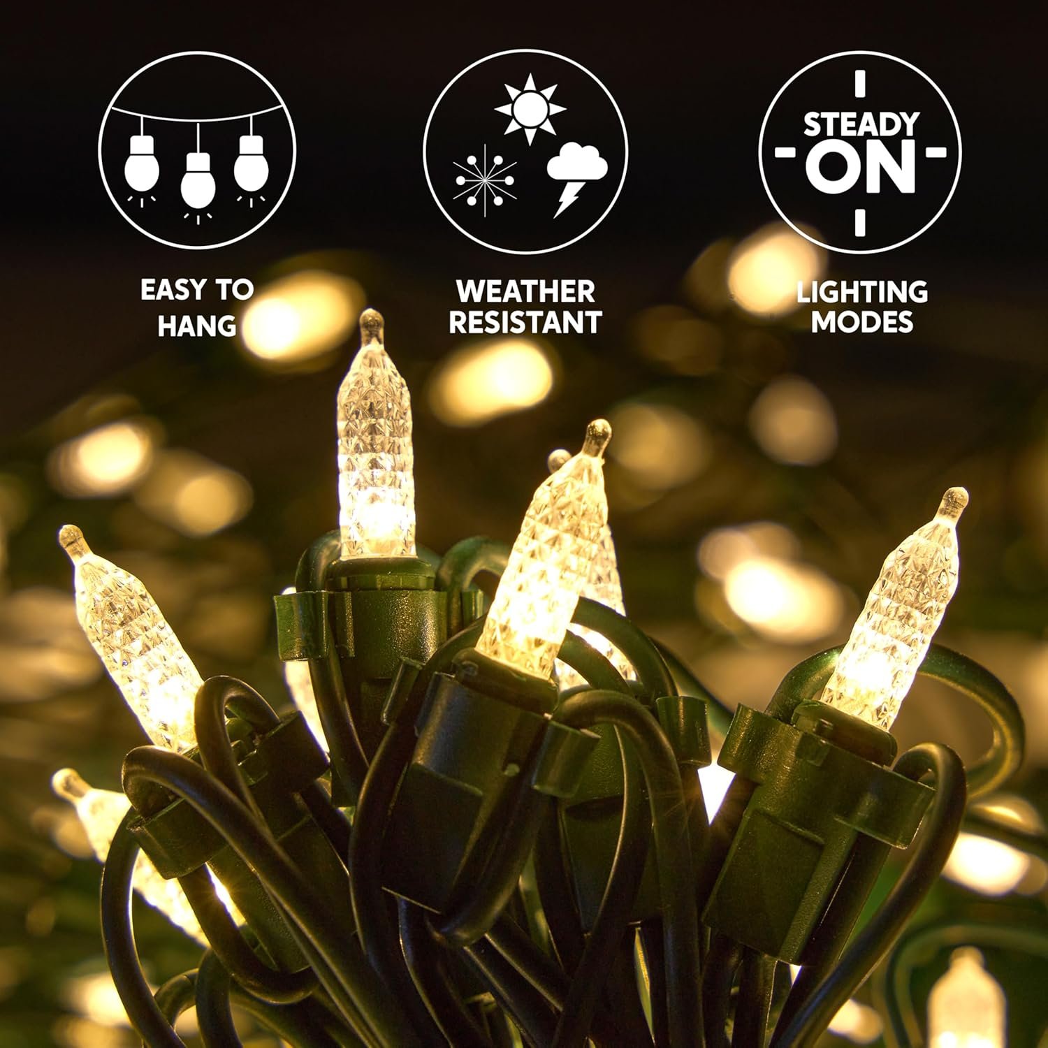 Joiedomi 150 LED Christmas Net Lights for Indoor & Outdoor Decorations, Christmas Events, Christmas Eve Night Decor, Christmas Tree, Bushes (Warm White) - Image 5