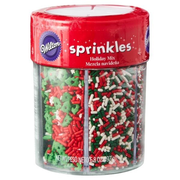 Wilton Holiday Mix 6 cell Sprinkles - Image 2