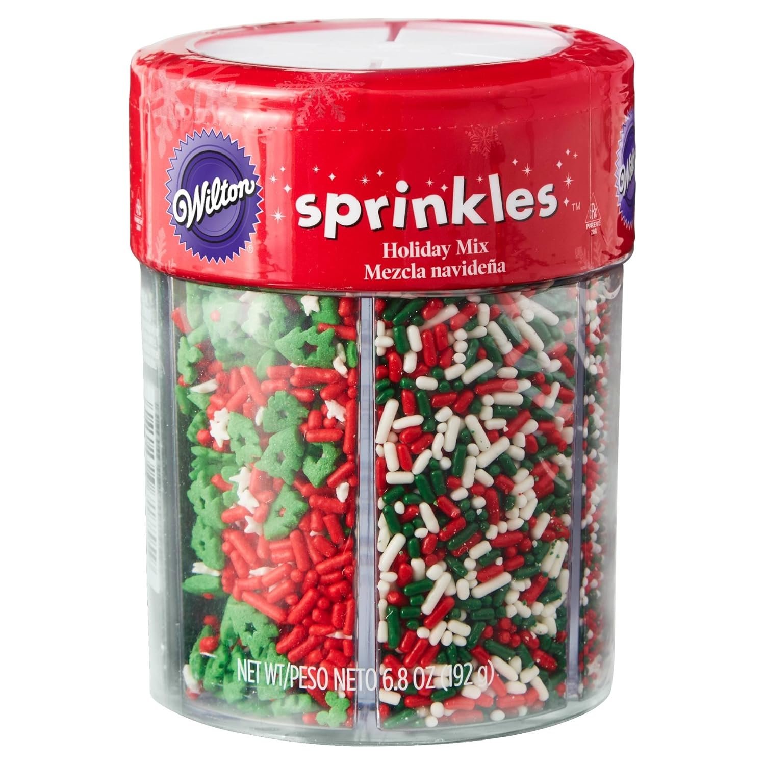 Wilton Holiday Mix 6 cell Sprinkles - Image 2