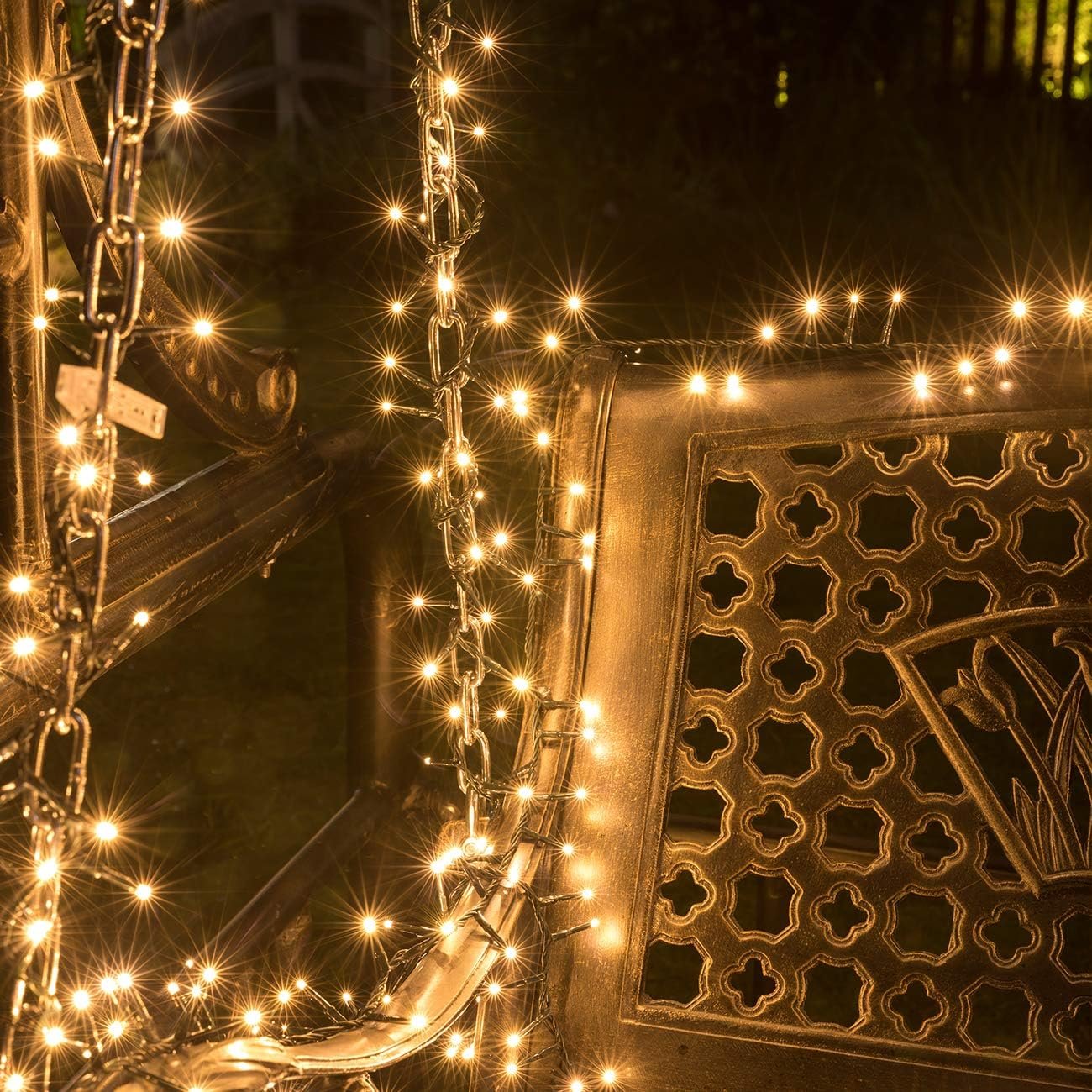 500 LED 49ft Christmas Cluster Lights Christmas String Lights Decoration Lights for Christmas Home Garden Wedding Party Xmas Tree Bedroom Indoor Outdoor Decor (Warm White) - Image 5