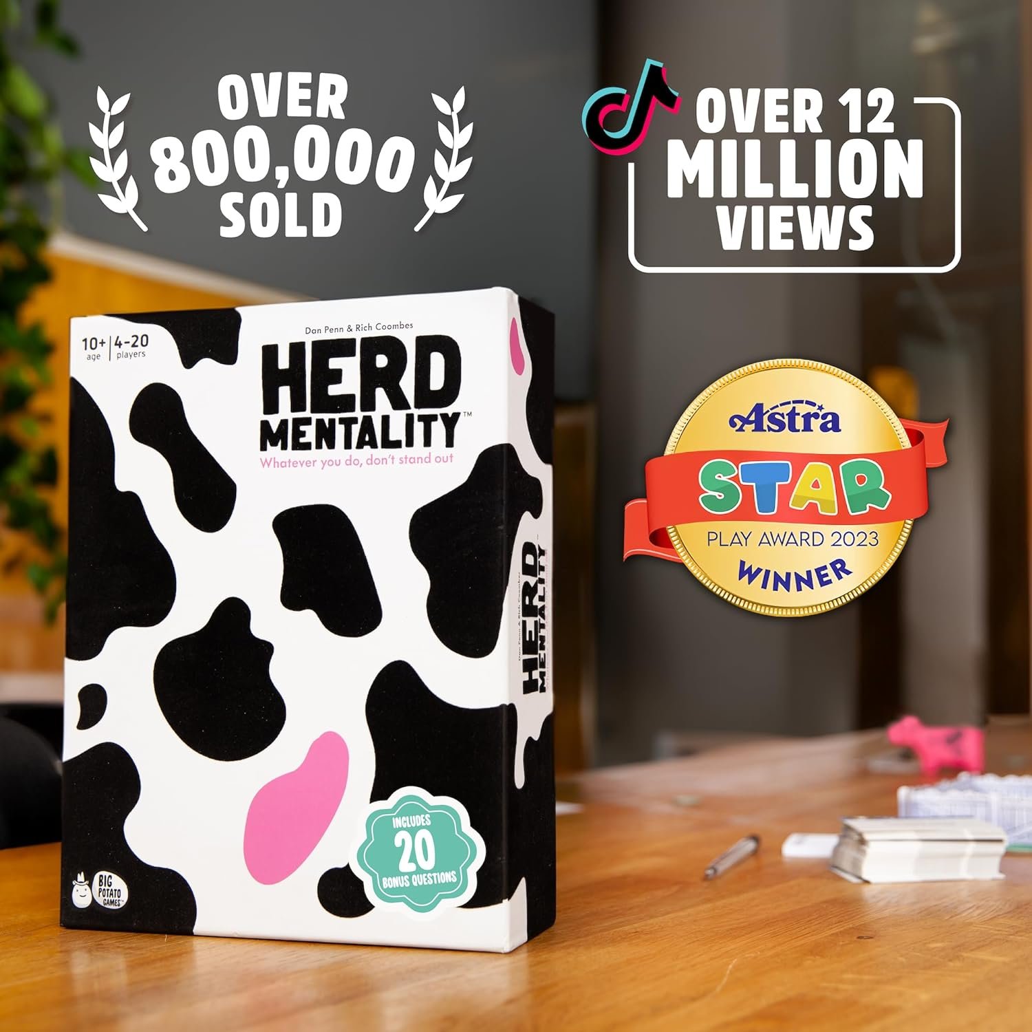 Herd Mentality: Udderly Hilarious Board Game | Easy Setup & Play | Loved by Millions of Families & Friends | Perfect for 4-20 Players - Image 3