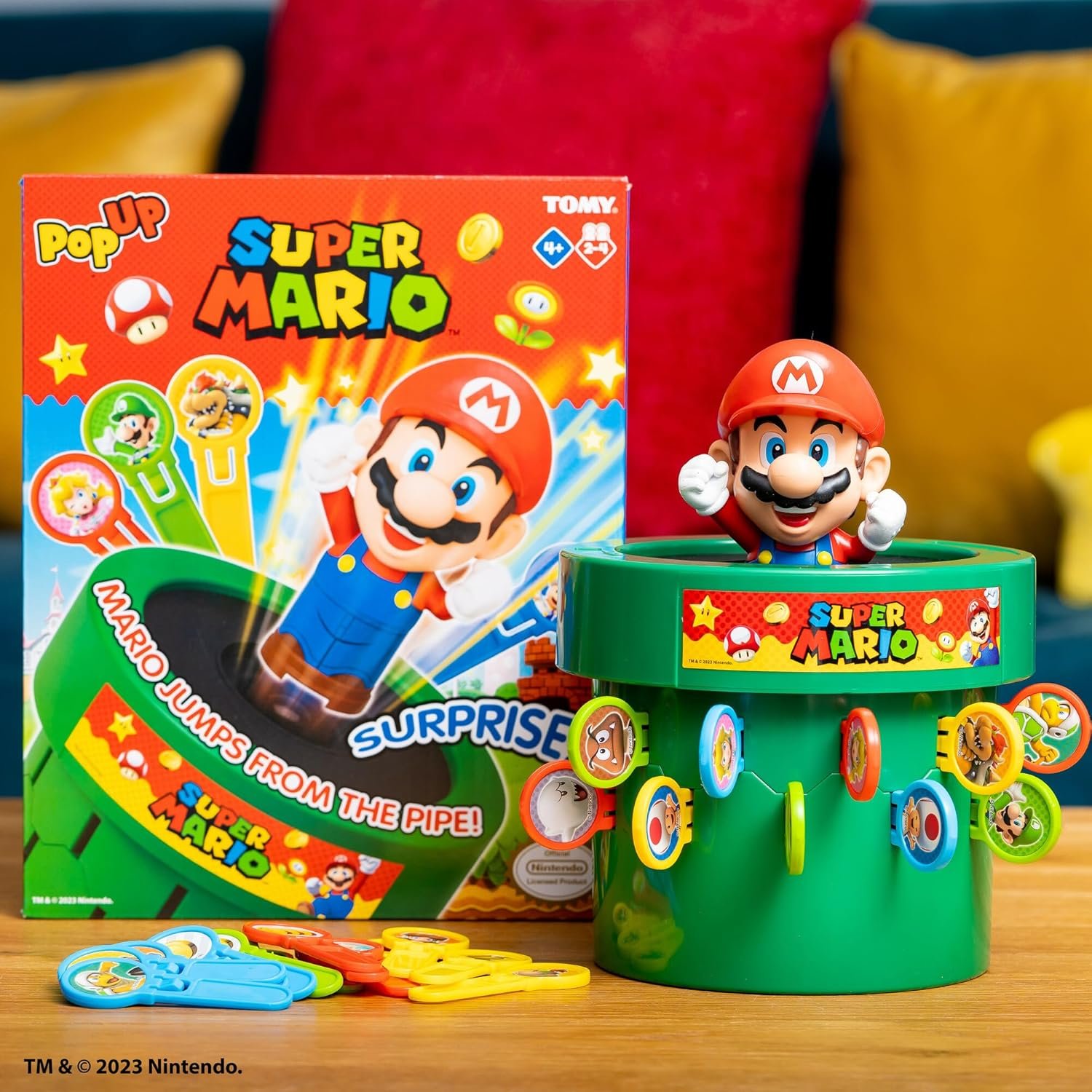 TOMY Pop Up Super Mario Kids Game - Super Mario Toys and Family Games for Game Night for Kids - Christmas Games and Ideas Board Games for Kids Ages 4 and Up - Image 8
