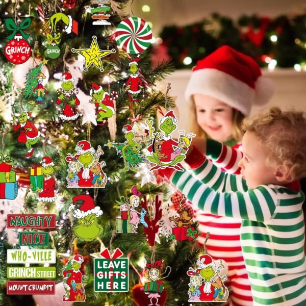80 Pcs Christmas Tree Decorations Christmas Tree Ornaments, Christmas Tree Hanging Decorations, Christmas Ornament Decor,Christmas Tree Topper,Xmas Decorations for Tree Home Indoor - Image 6