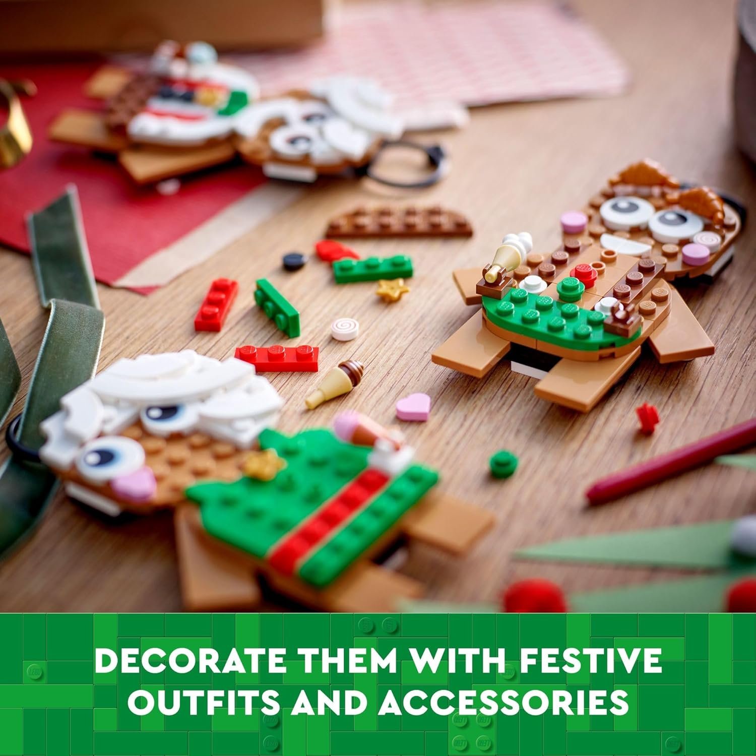 LEGO Gingerbread Ornaments - Christmas Tree Ornaments Building Set for Kids, Boys & Girls, Ages 6+ - 3 Gingerbread Decorations for Tree & Home - Gift Ideas for Kids - 40642 - Image 5