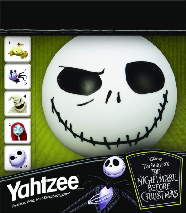 Disney Yahtzee The Nightmare Before Christmas Dice Game | Collectible Jack Skellington Toy | Family Dice Game & Travel Games - Image 6