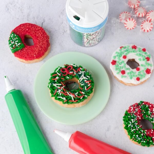 Sweets Indeed Christmas Sprinkles, Holiday Edible Sprinkle Mix, Tree Confetti, Jimmies, Sanding Sugar, Perfect for Cake Decorations, Baking, Ice Cream, Cookies, Cupcake Topper, 6.45 ounces (Christmas 6 Cell) - Image 10