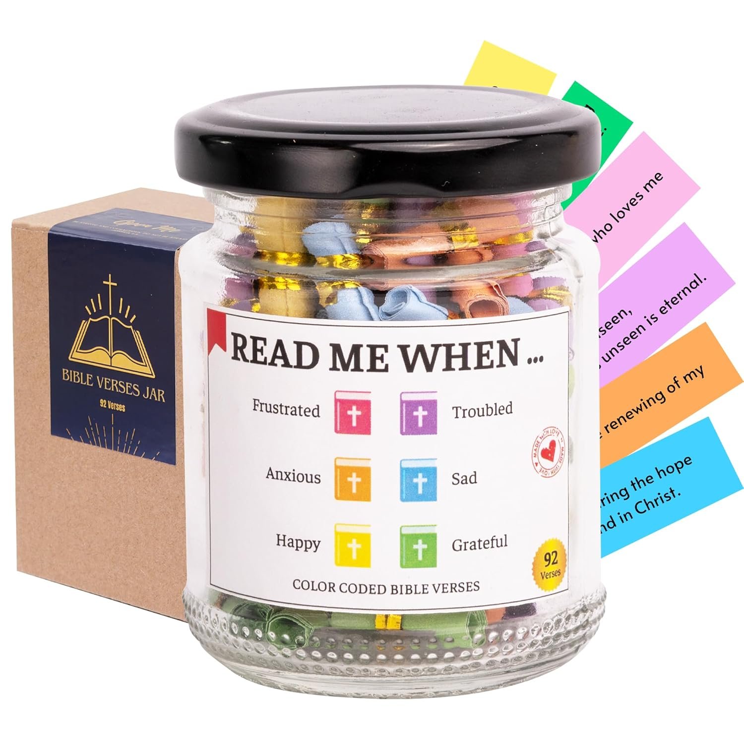 Bible Verse Jar, Bible Jar, Bible Accessories Women, Prayer Jar, Christian Gifts For Women, Religious Gifts For Women, Christmas Gifts For Women, Christmas Gifts For Kids, Christmas Gifts 2024 - Image 2