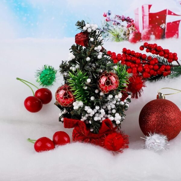 Ruisita 2 Pack Snow Blanket Artificial Snow Roll Christmas Snow Cover Blankets for Christmas Tree Skirt Table Runner Winter Decoration - Image 4