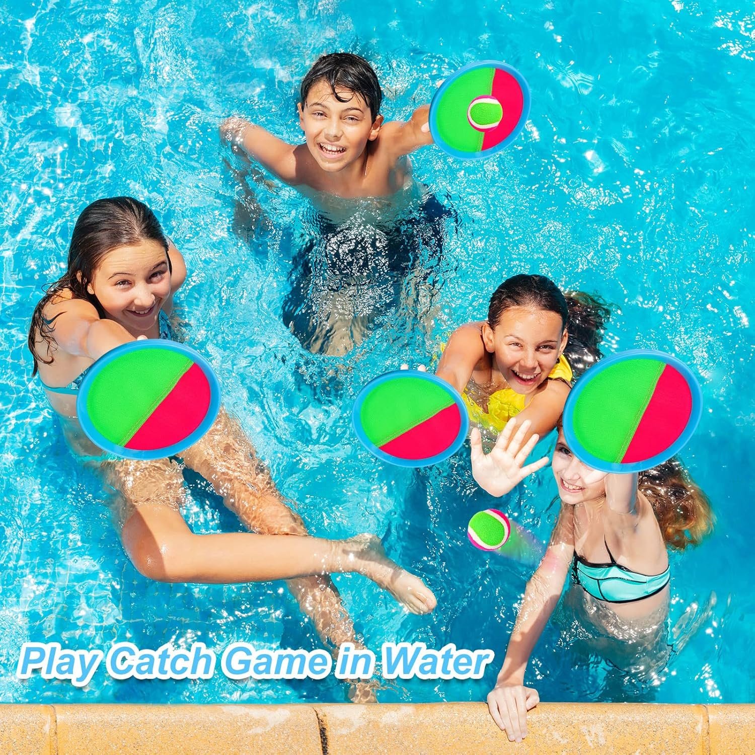Ayeboovi Toss and Catch Ball Game Outdoor Toys for Kids Games Beach Toys Pool Toys Outdoor Yard Games for 3 4 5 6 7 8 9 10 Year Old Boys Girls Stocking Stuffers Birthday Gifts (Upgraded) - Image 4