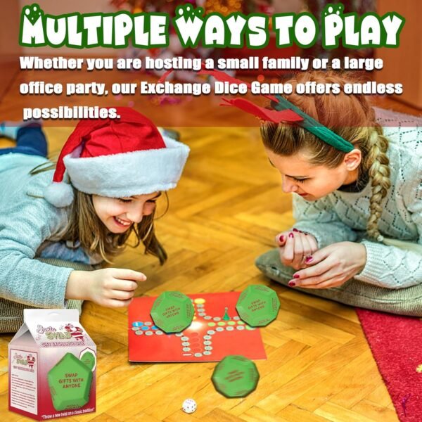 Santa Swap Gift Exchange Dice,2025 New Exchange Dice Game, Christmas Party Gift Exchange Dice Game, 12 Different Sides Gift Exchange Game, Christmas Group Party Game (a-1pc) - Image 4
