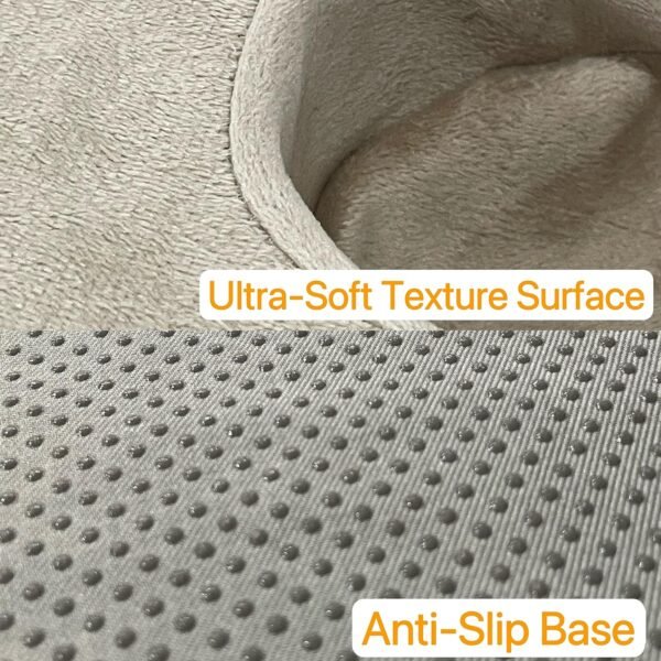 Couch and Bed Cup Holder Pillow, Sofa Organizer Caddy for Drinks, Remotes, Phones, Snacks (Beige) - Image 6