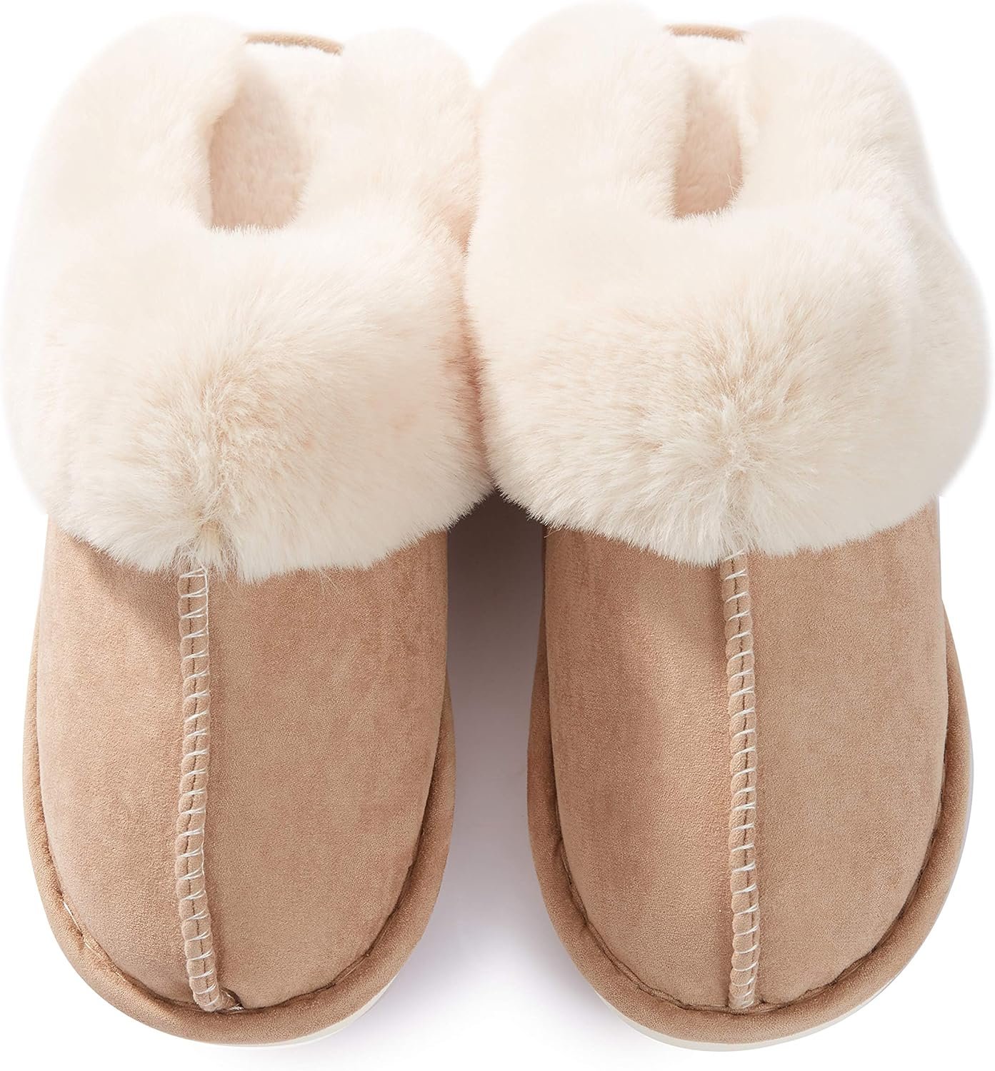 Donpapa Womens Slipper with Memory Foam Fluffy Soft Warm Slip On House Slippers,Anti-Skid Cozy Plush for Indoor Outdoor - Image 6