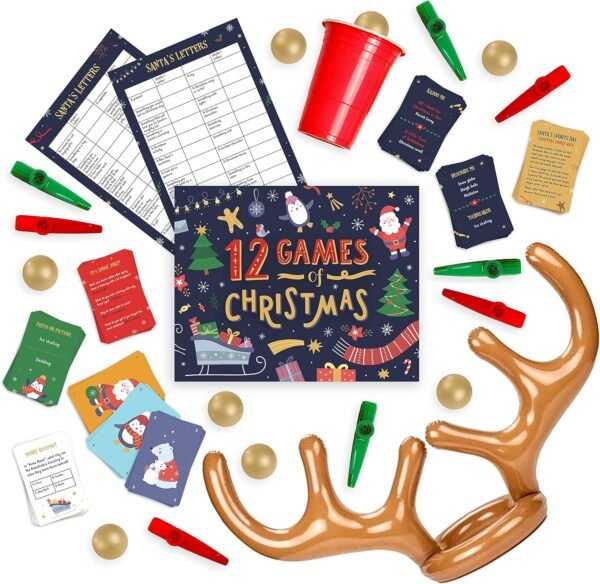 12 Games of Christmas - 12 Hilarious Holiday Games [Family Party Games Pack for Kids, Teens & Adults] - by Beat That! Game - Image 7