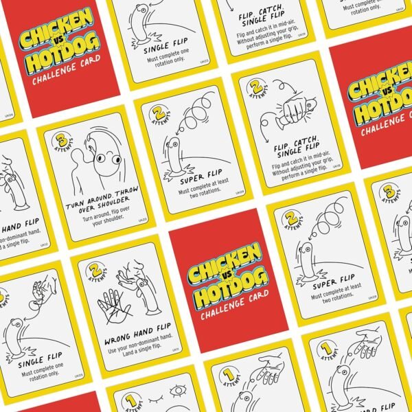 Big Potato Chicken vs Hotdog: The Ultimate Challenge Party Game for Flipping-Fun Families, Board Game for Game Nights - Image 7