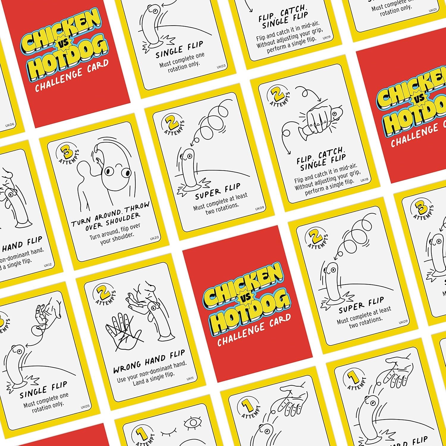 Big Potato Chicken vs Hotdog: The Ultimate Challenge Party Game for Flipping-Fun Families, Board Game for Game Nights - Image 7
