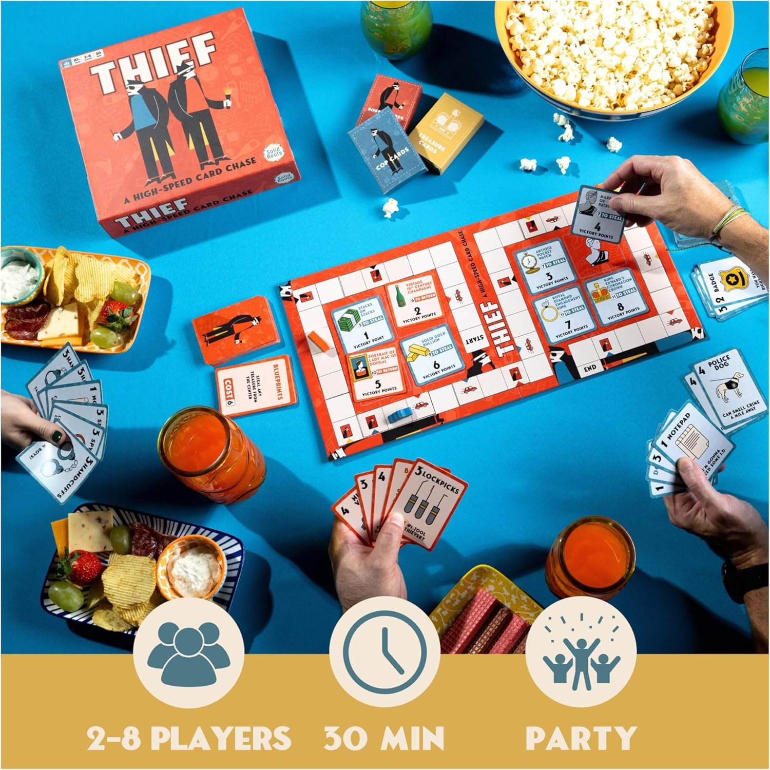 Spin Master Games, SolidRoots Thief, High-Speed Card Game from the Makers of Mind The Gap, Family Party Game, Christmas Gifts for Kids, Ages 10+ - Image 3