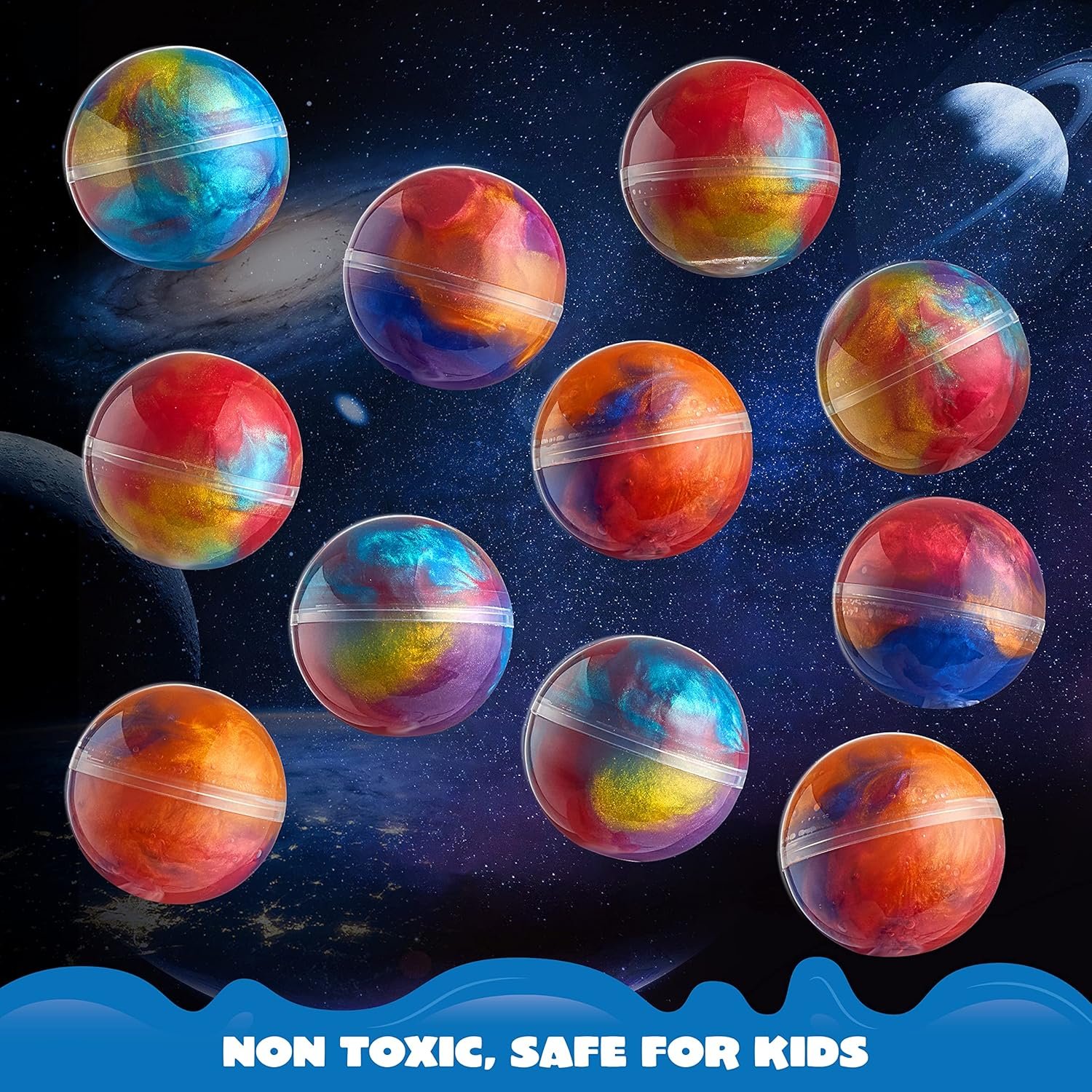 JOYIN Slime Ball Party Favors - 24 Pack Stretchy, Non-Sticky, Mess-Free Slime for Stress Relief - Safe for Girls and Boys - Classroom Rewards and Christmas Party Supplies - Image 6