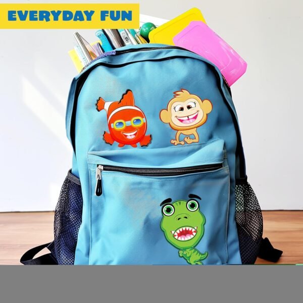 JOYIN 24PCS 9"x6" Make a face Stickers for Kids, Make Your Own Stickers, Mix and Match Stickers with Safaris Sea Farm and Dinosaur Animals, Party Favors Kids Crafts, Goodie Bags Stuffers for Kids - Image 8