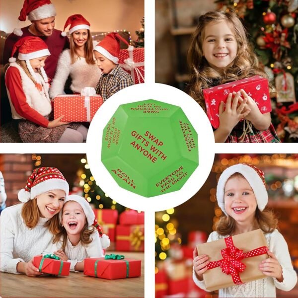 Santa Swap Gift Exchange Dice,2025 New Exchange Dice Game, Christmas Party Gift Exchange Dice Game, 12 Different Sides Gift Exchange Game, Christmas Group Party Game (a-1pc) - Image 7