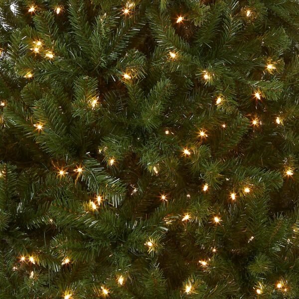 National Tree Company Pre-Lit Artificial Christmas Tree, Green, North Valley Spruce, White Lights, Includes Stand, 7 Feet - Image 3