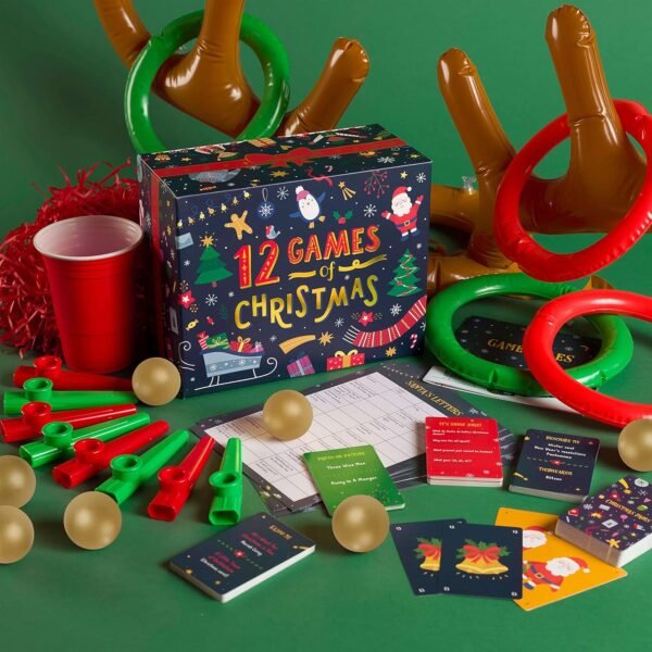 12 Games of Christmas - 12 Hilarious Holiday Games [Family Party Games Pack for Kids, Teens & Adults] - by Beat That! Game - Image 8