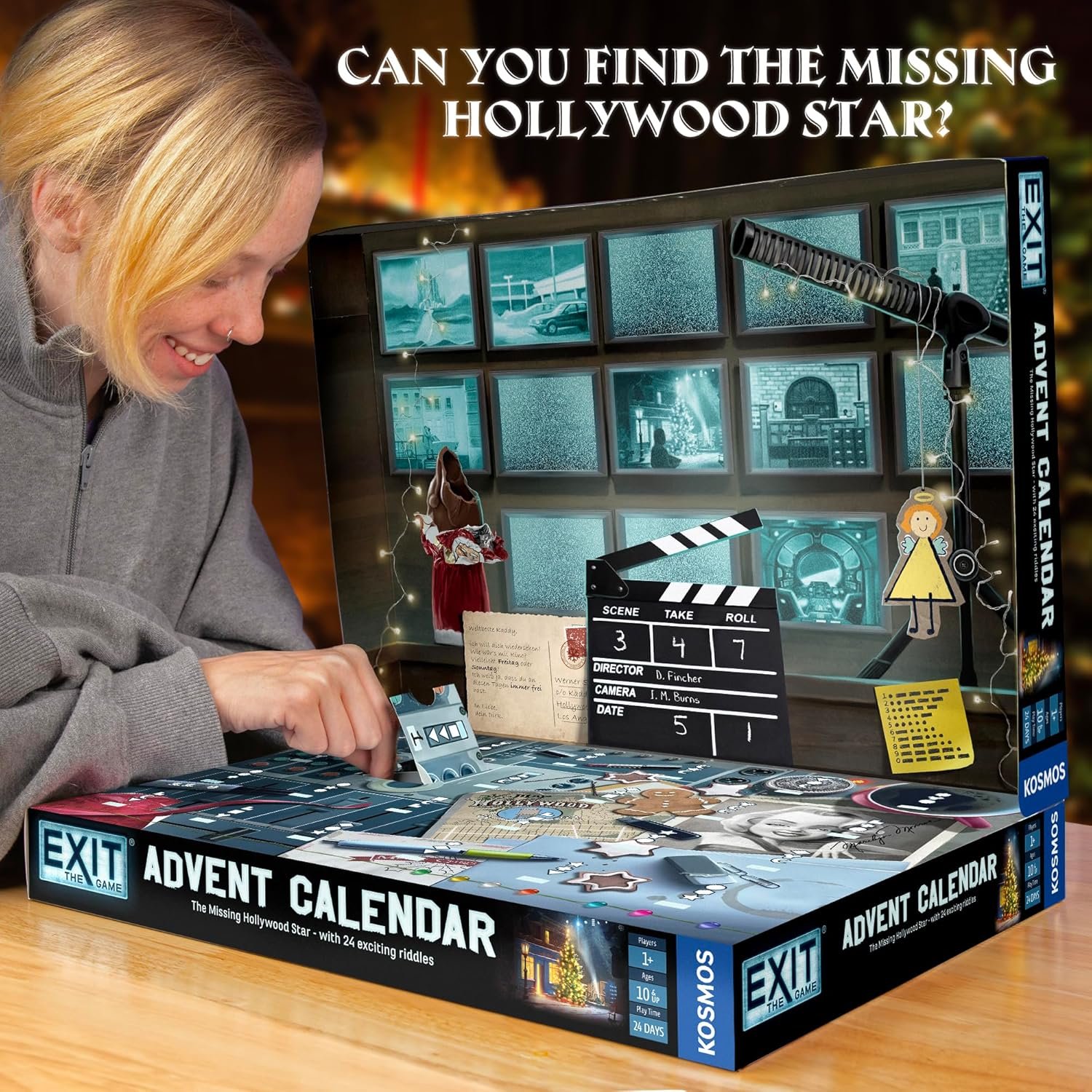 EXIT: The Game - Advent Calendar - The Missing Hollywood Star | Christmas | Calendar | Advent | Mystery Game | Family Activity | Ages 10+ - Image 8