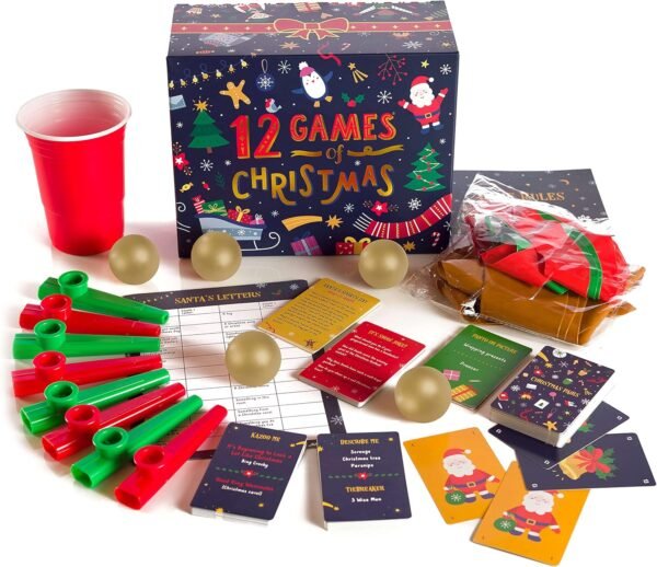12 Games of Christmas - 12 Hilarious Holiday Games [Family Party Games Pack for Kids, Teens & Adults] - by Beat That! Game - Image 4