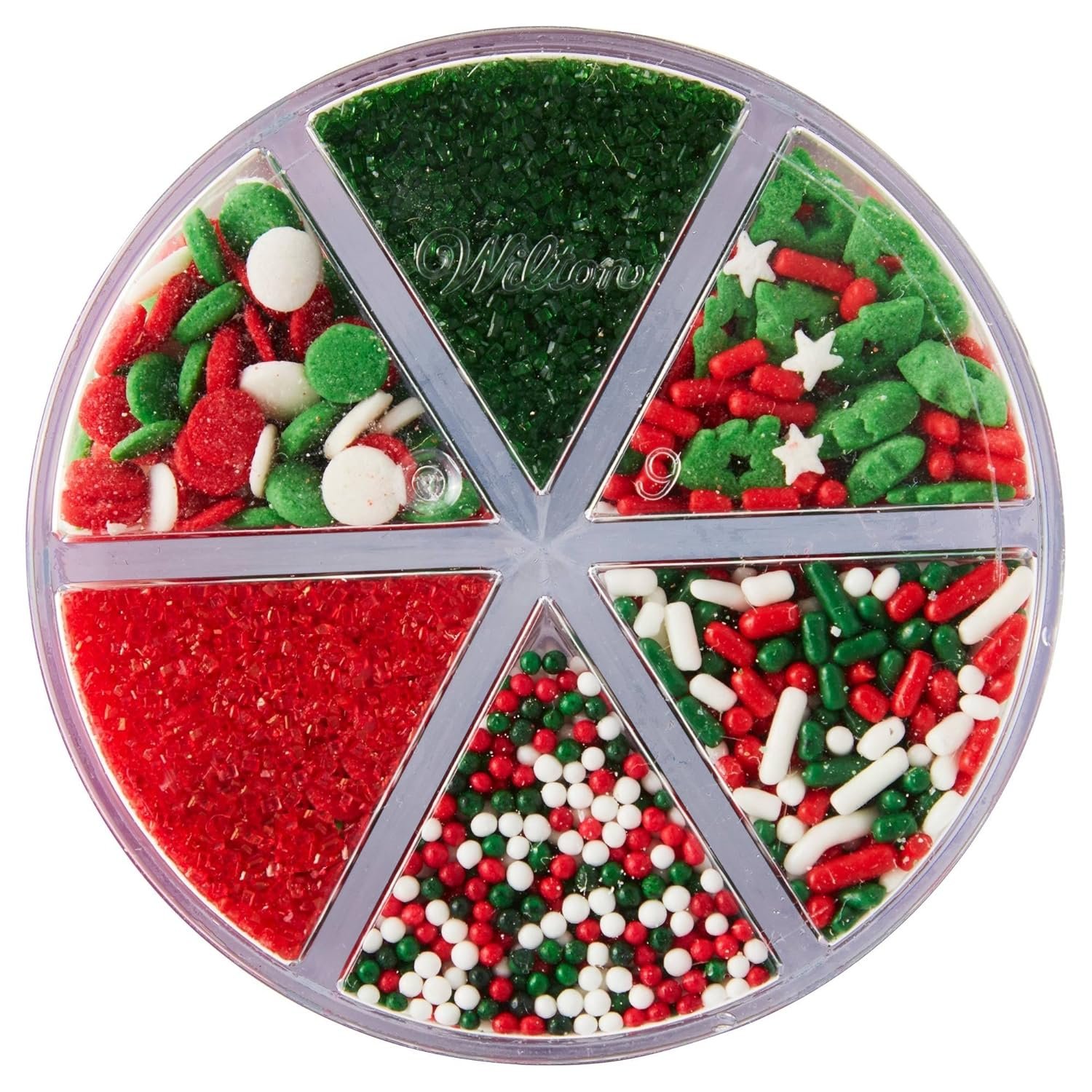 Wilton Holiday Mix 6 cell Sprinkles - Image 3