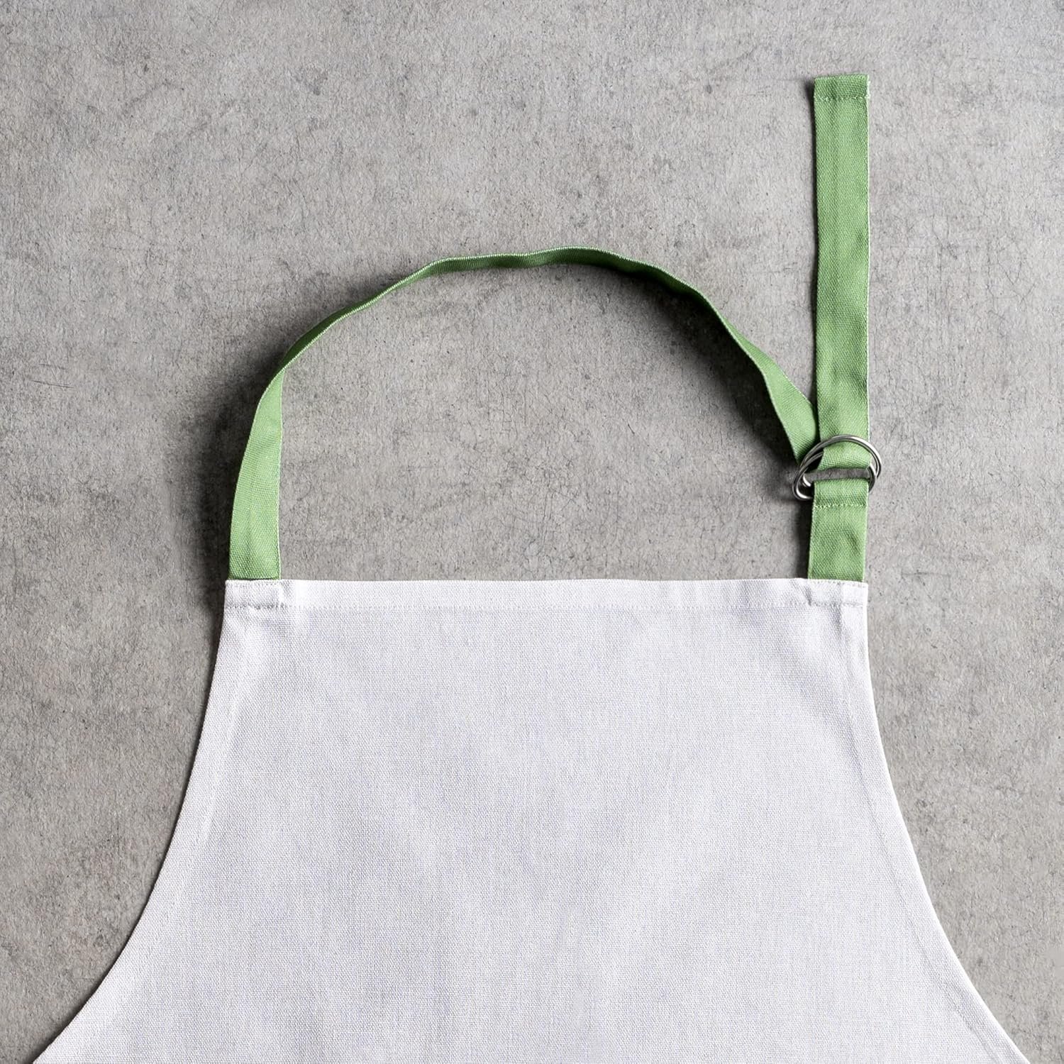 Maison d' Hermine 100% Cotton Kitchen Apron with an Adjustable Neck with Long Ties for Women Men Chef - Image 3