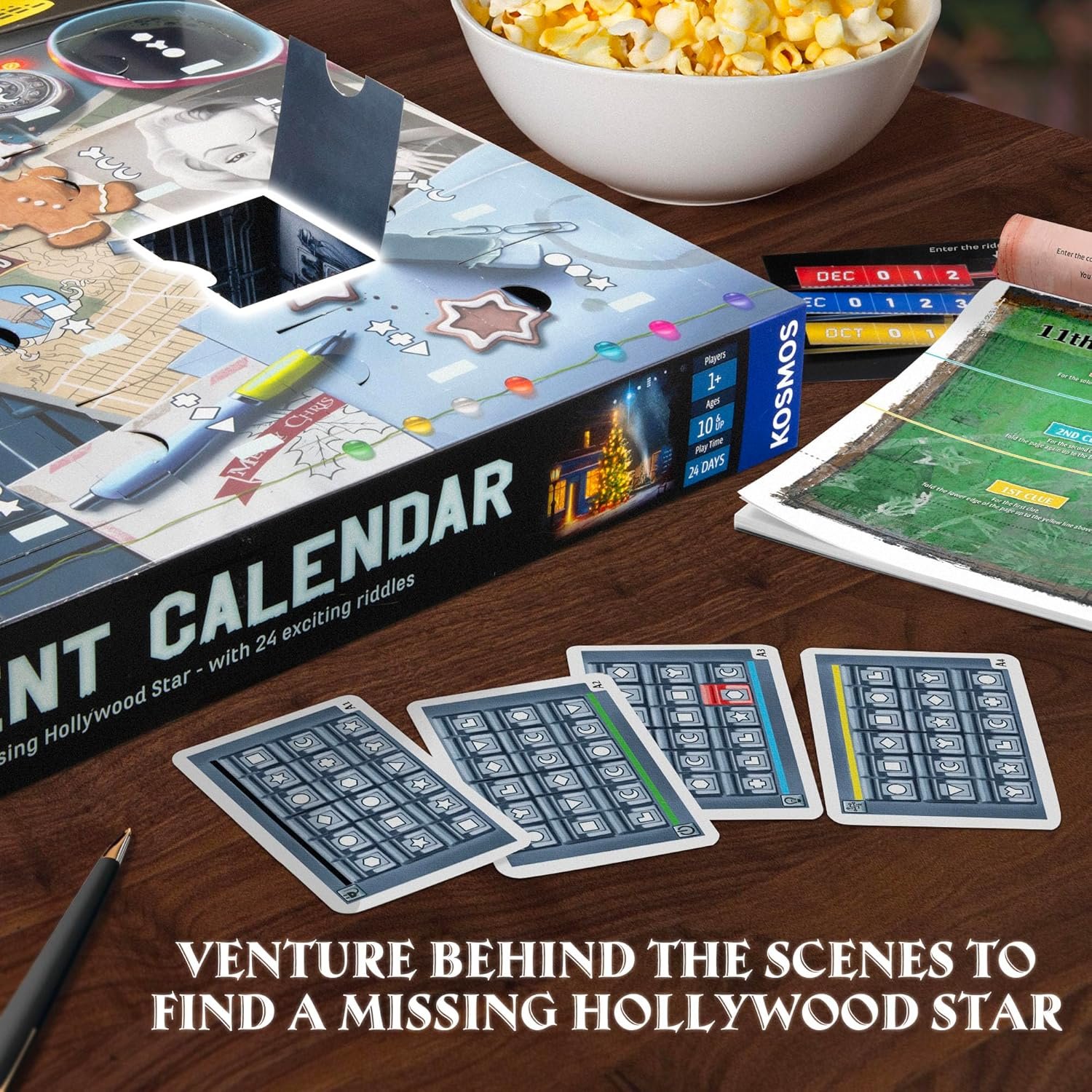 EXIT: The Game - Advent Calendar - The Missing Hollywood Star | Christmas | Calendar | Advent | Mystery Game | Family Activity | Ages 10+ - Image 6