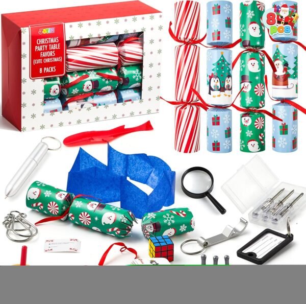 JOYIN 8 Pack Christmas Party Favor Non-Snap Christmas Party Table Favors with Holiday Party Favor Supplies for Kids and Adults, Christmas Parties, Dinners and Holidays - Image 10