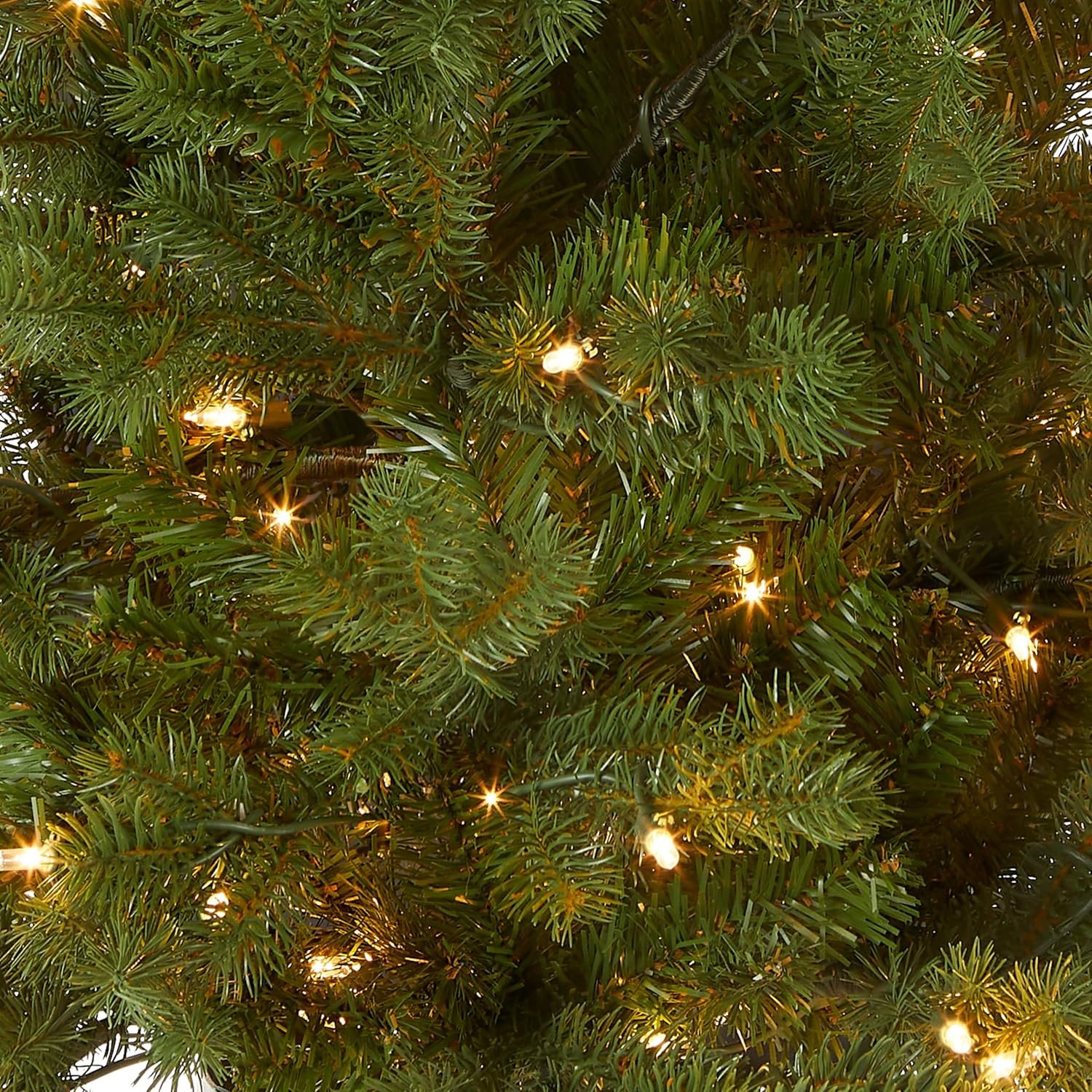National Tree Company 'Feel Real' Artificial Christmas Tree For Entrances| Includes White Lights and Stand | Hampton Spruce - 3 ft - Image 3