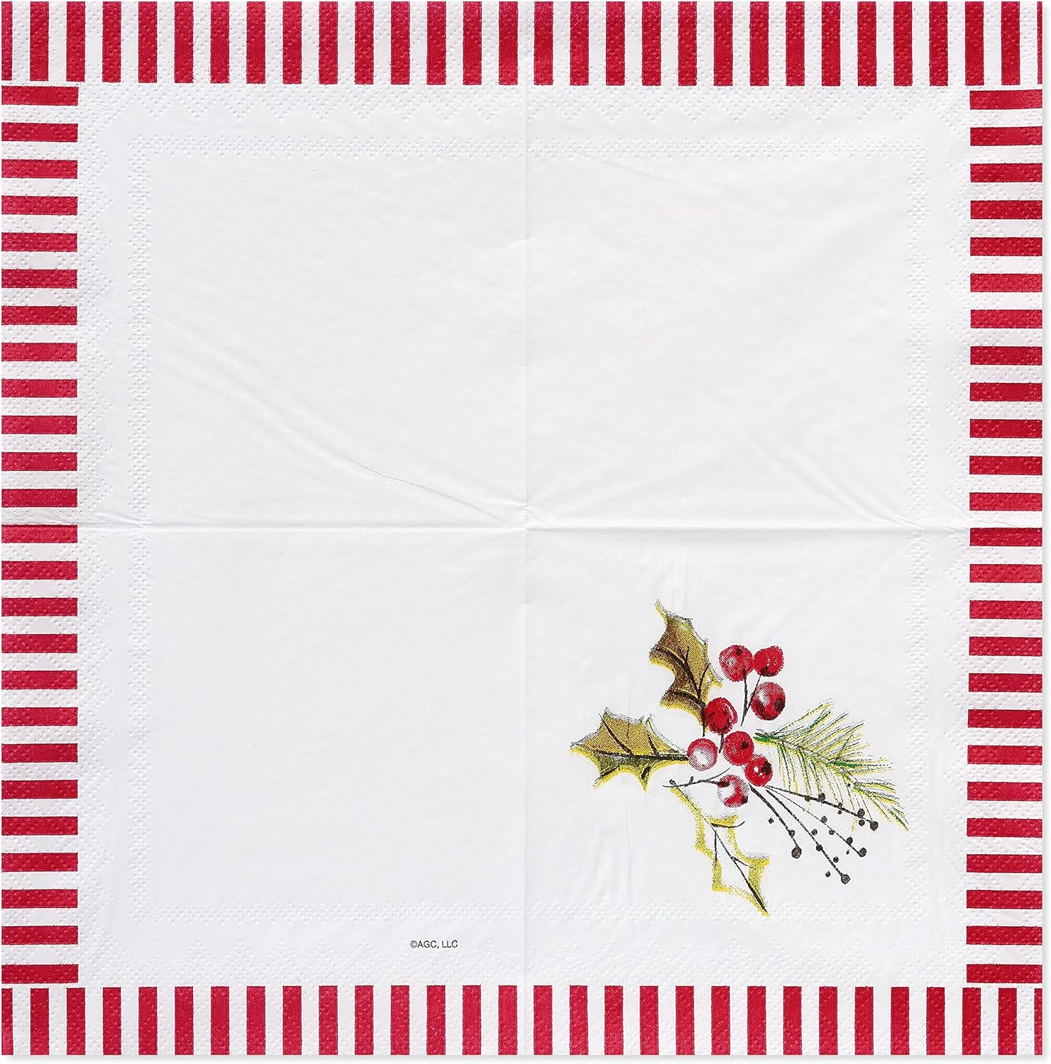 American Greetings 50-Count 5 in. x 5 in. Beverage Napkins by Kathy Davis, Christmas Party Supplies - Image 3