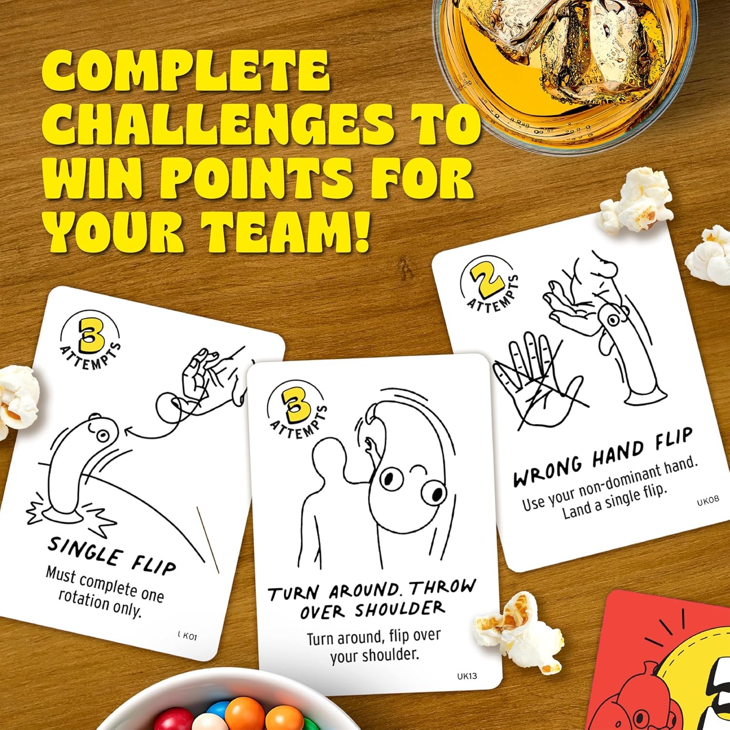 Big Potato Chicken vs Hotdog: The Ultimate Challenge Party Game for Flipping-Fun Families, Board Game for Game Nights - Image 5