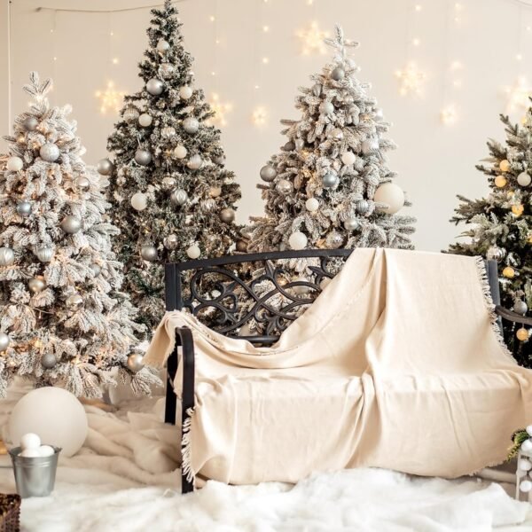 Ruisita 2 Pack Snow Blanket Artificial Snow Roll Christmas Snow Cover Blankets for Christmas Tree Skirt Table Runner Winter Decoration - Image 8