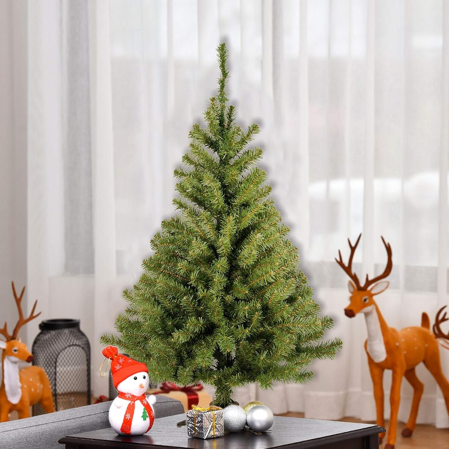 National Tree Company Artificial Mini Christmas Tree, Green, Kincaid Spruce, Includes Stand, 3 Feet - Image 3