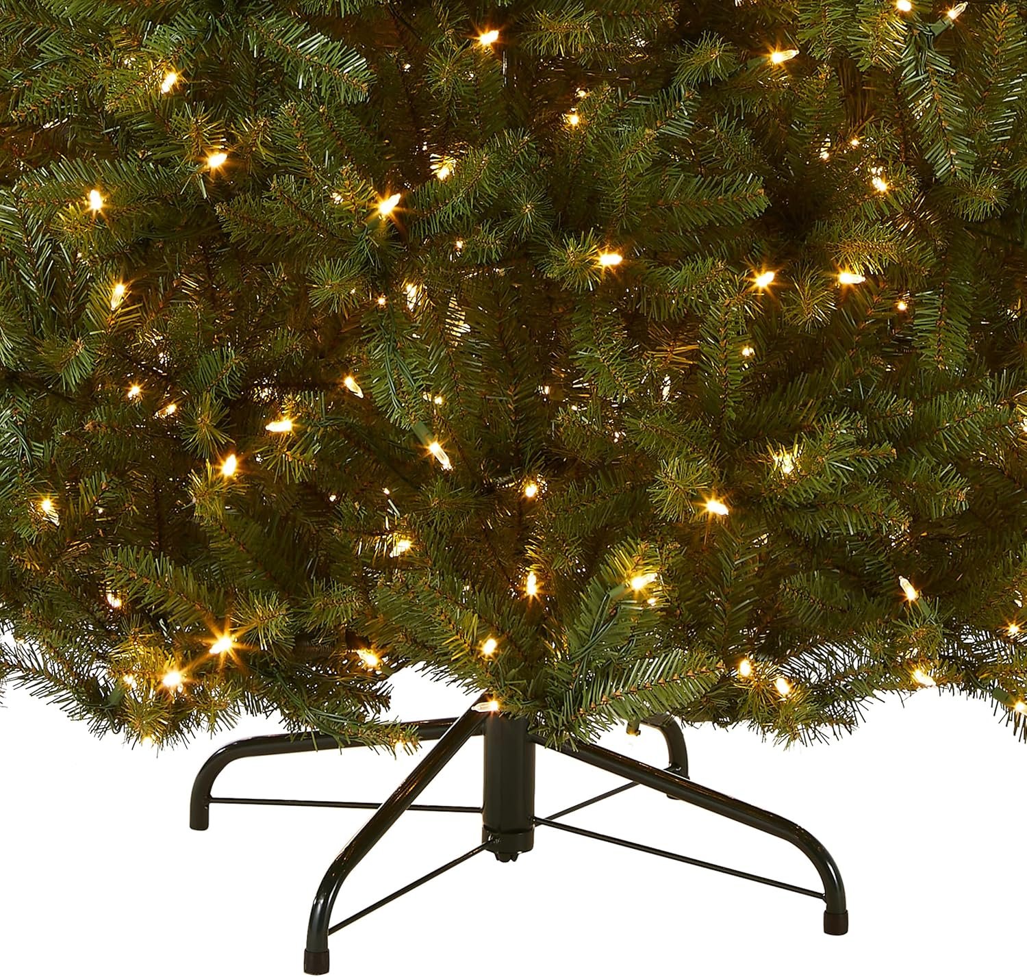 National Tree Company Pre-Lit Artificial Full Christmas Tree, Green, Dunhill Fir, Dual Color LED Lights, Includes Stand, 7.5 Feet, Dual Colored Lights - Image 4
