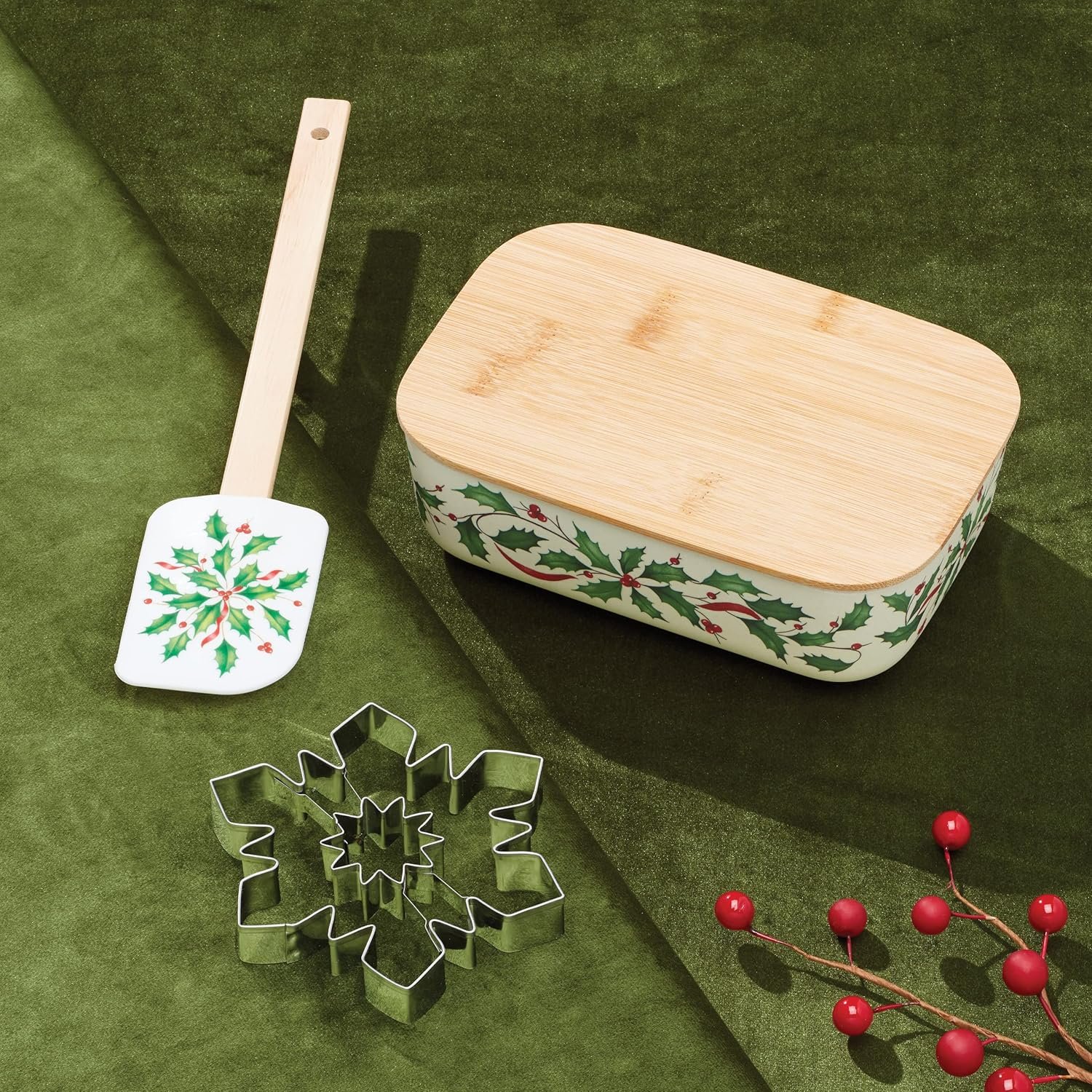 Lenox 893496 Holiday Spatula with Snowflake Cookie Cutter - Image 5