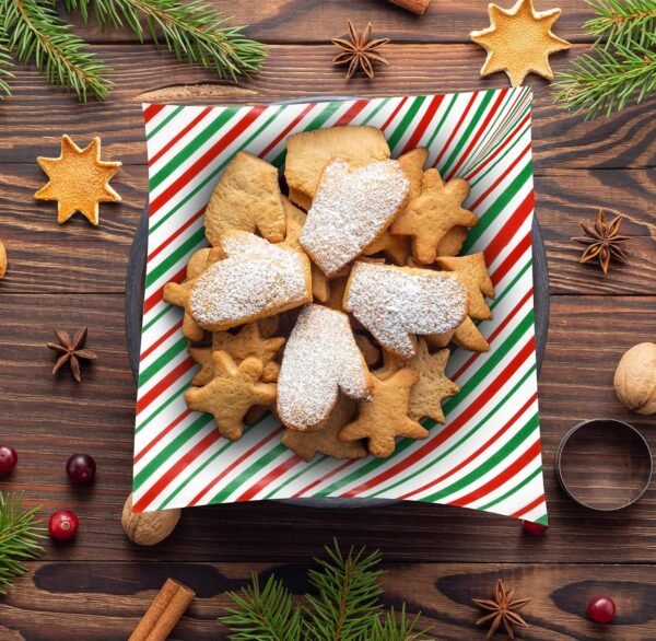 Gift Boutique 120 Sheets Christmas Wax Paper Parchment Paper Cookie Food Liners Colored Candy Wax Baking Grease Proof Holiday Wrapping Papers for Gifts - Image 4