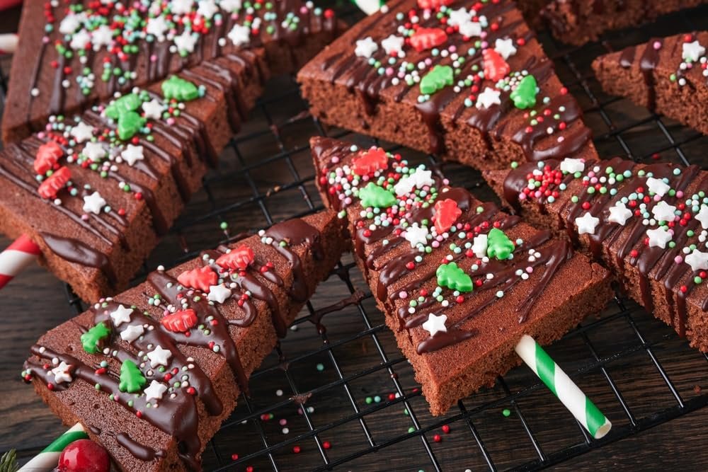 Christmas Tree Sprinkles - 1.7 Pounds - Bulk Red and Green Confetti Sprinkles - Holiday Sprinkles for Cookie Decorating - Christmas Jimmies for Gingerbread Cookies, Baking, Cupcakes - Image 8