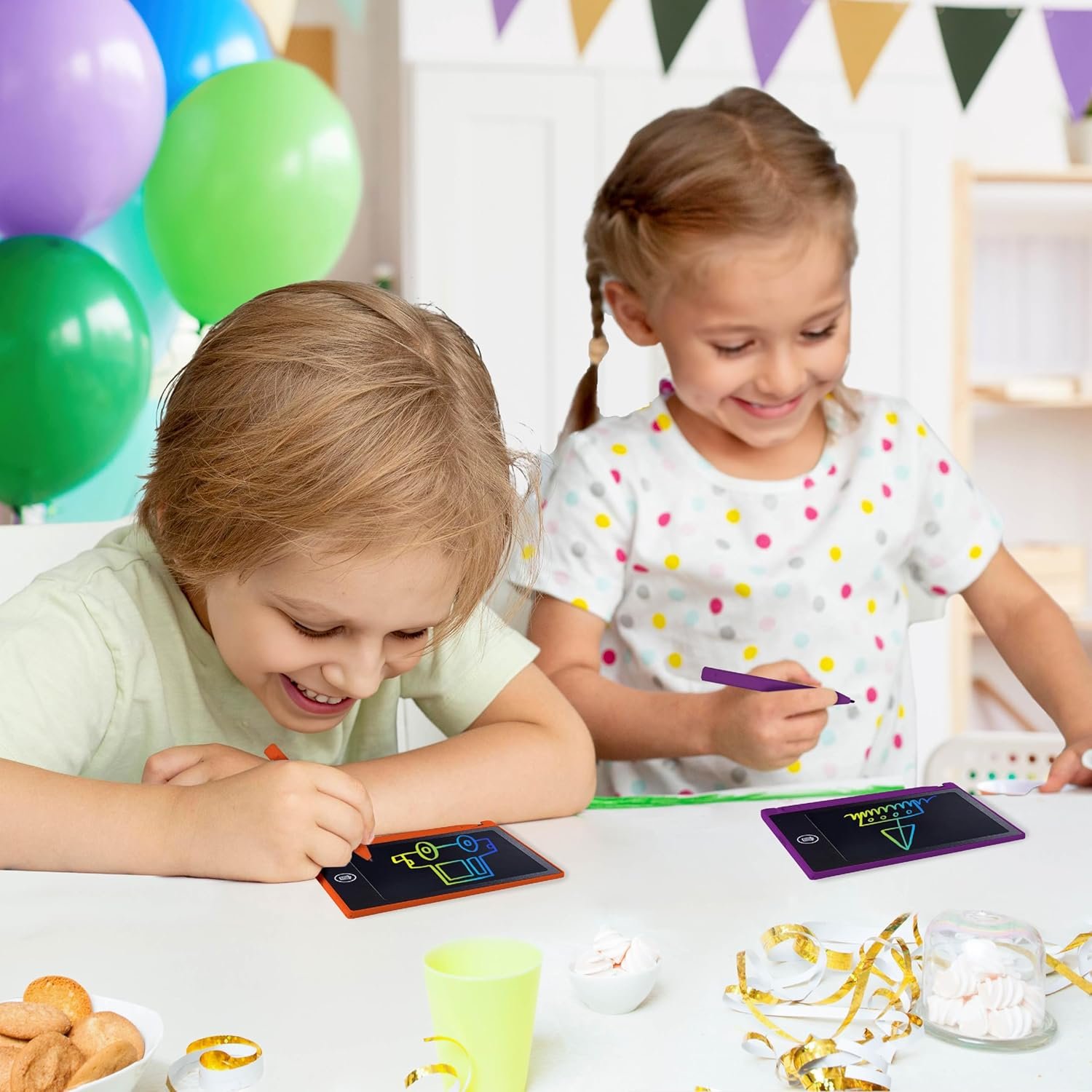 Party Favor Mini LCD Writing Tablet for Kids, 24 Pack – 4.5 Inch Mini Drawing Board. Fun and Educational for Kids That Sketch and Doodle. Perfect Goodie Bag and Gift Bag Filler, School Prize Or Gift - Image 6