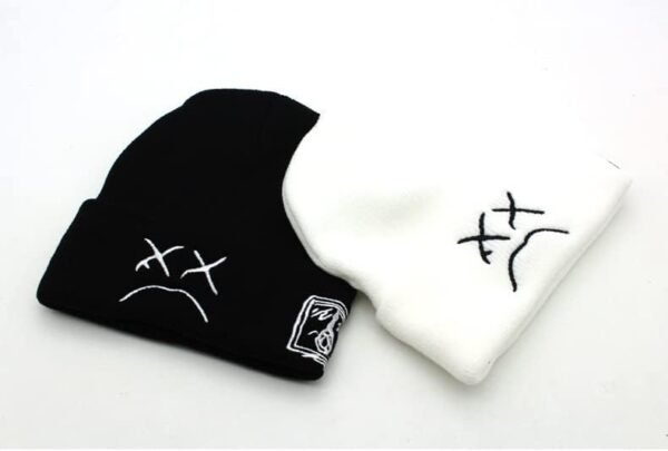 Fashion Autumn Winter Warm Beanie Hats Embroidery Cotton Caps Men Women Knitted Hip Hop Hats - Image 3