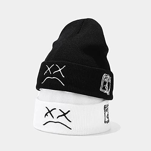 Fashion Autumn Winter Warm Beanie Hats Embroidery Cotton Caps Men Women Knitted Hip Hop Hats - Image 4